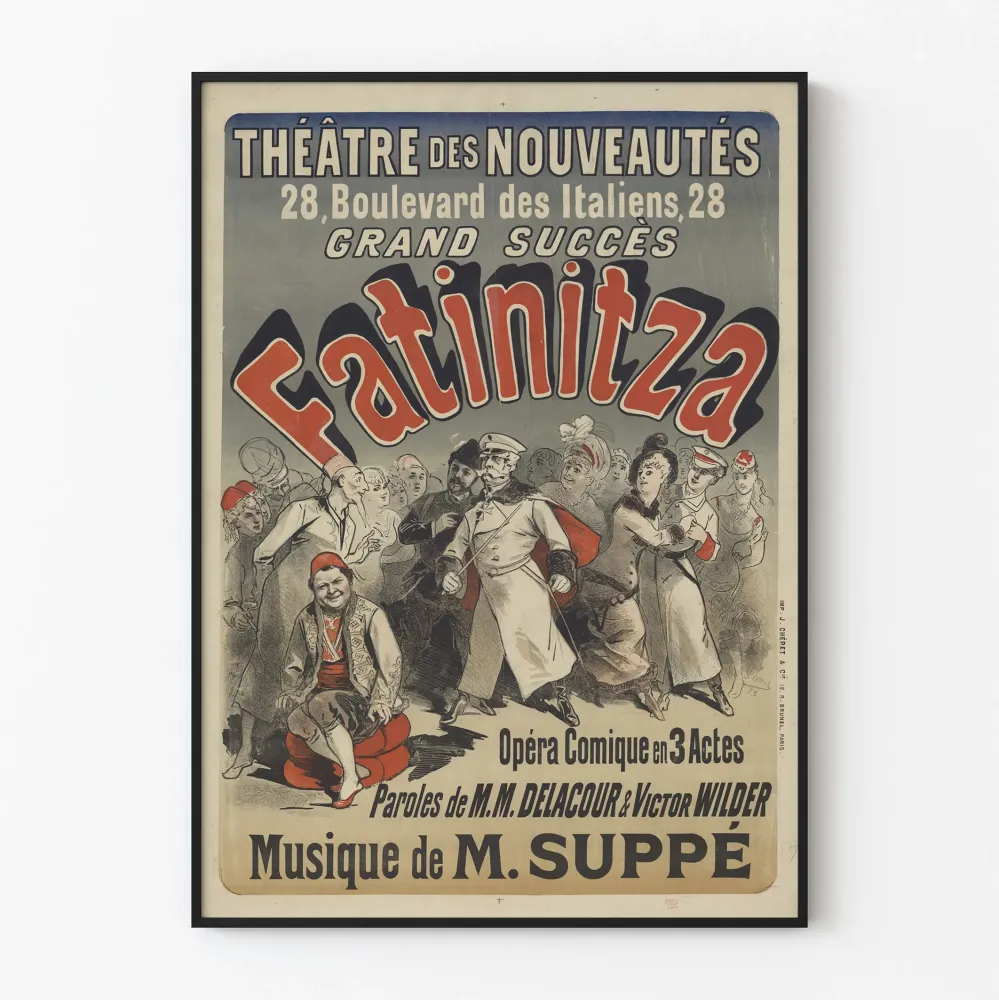 Teatterin Juliste Théâtre des Nouveautés - Ooppera Comique Fatinitza M. Suppé