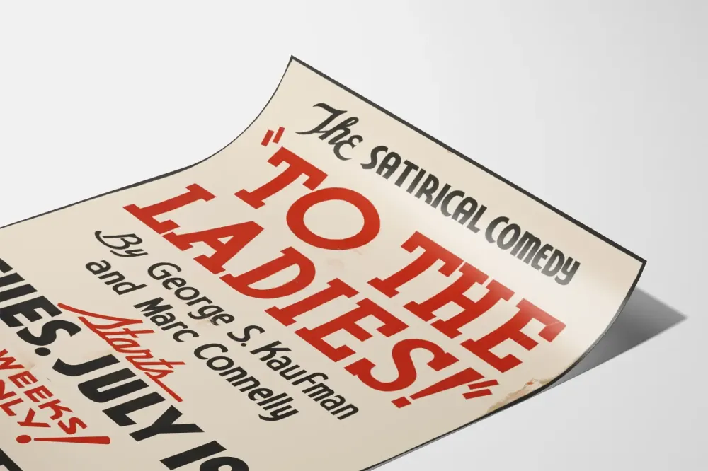 Teatterin komediasatira Juliste To Ladies
