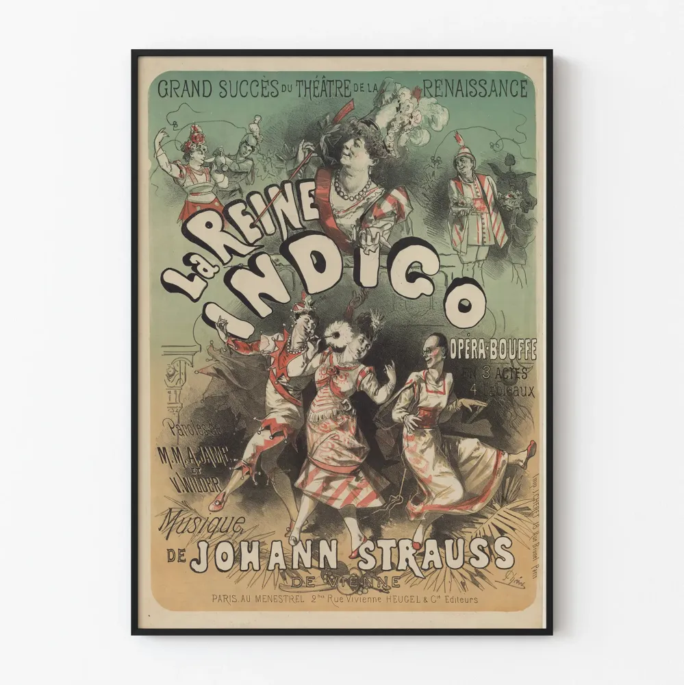Teatterin Renaissance Juliste Kuninkaan Indigo