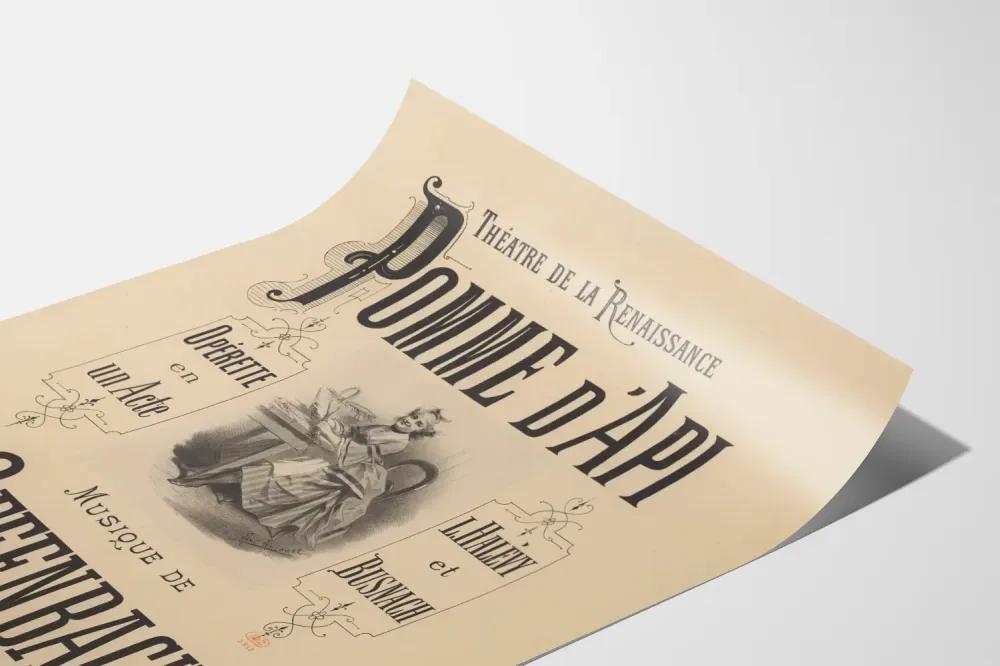 Teatterin Renaissance - Pomme d'Api juliste J. Offenbachilta
