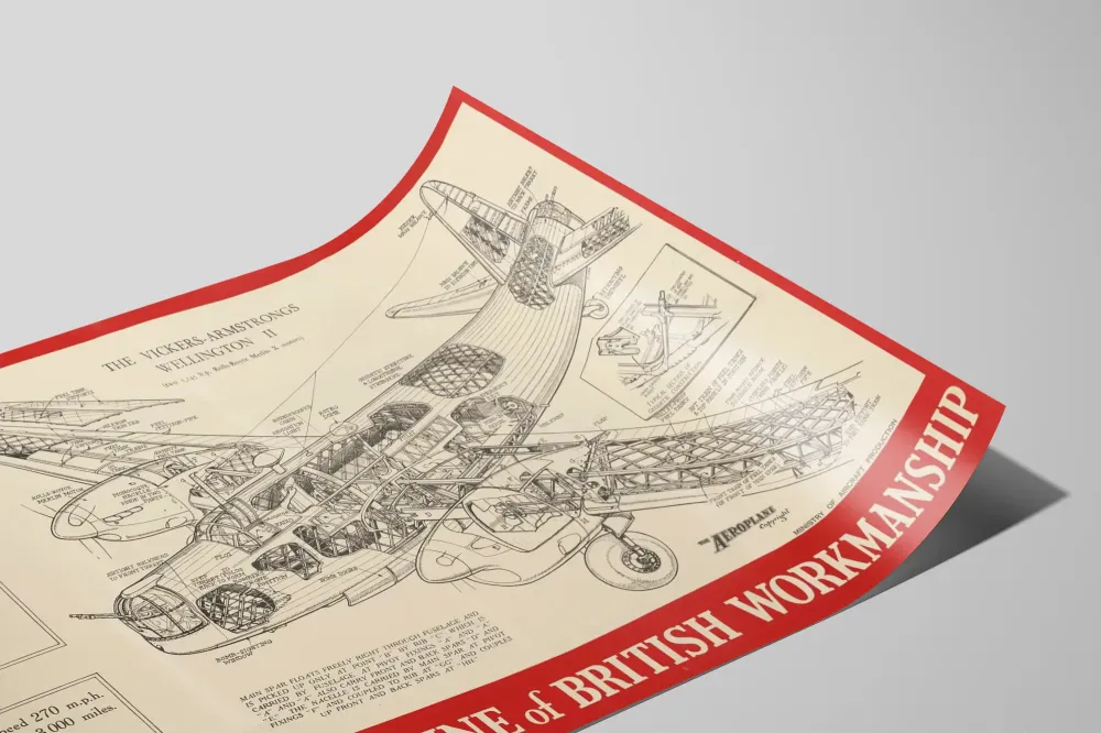 Tekninen lentokuvatuloste - Vickers-Armstrongs Wellington II