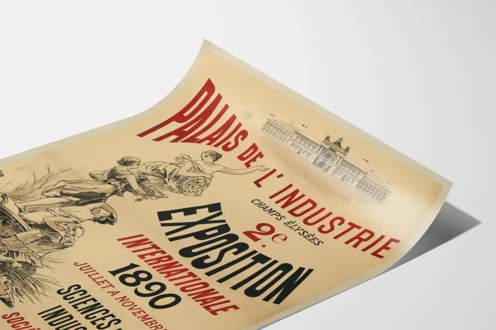 Teollisuuspalatsin juliste - 2. kansainvälinen näyttely 1890