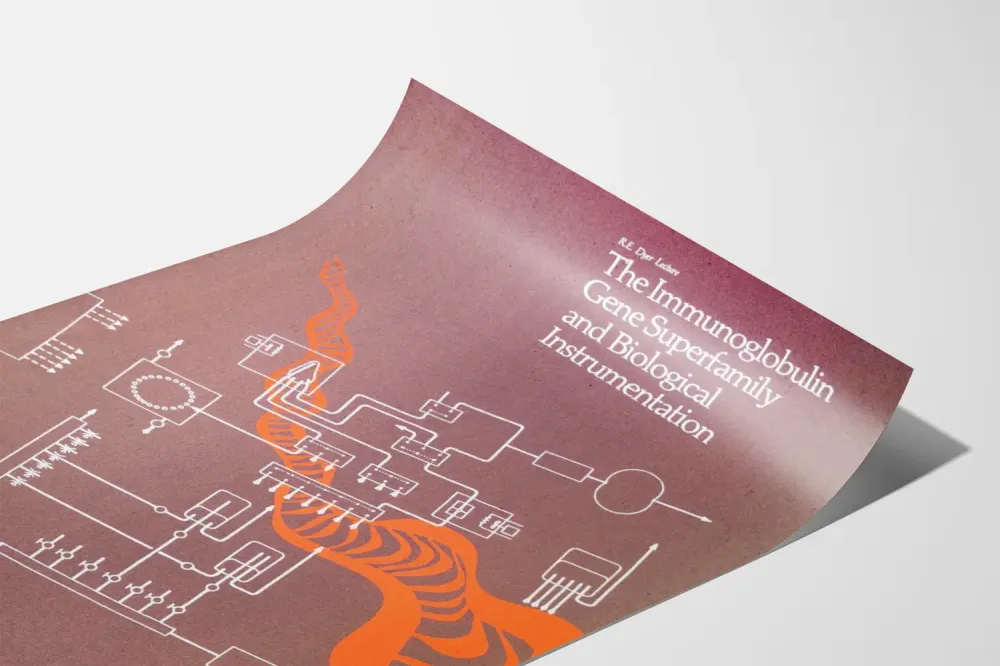 Tieteellinen juliste immunoglobuliinien superperheestä ja biologisen instrumentoinnin tutkimuksesta