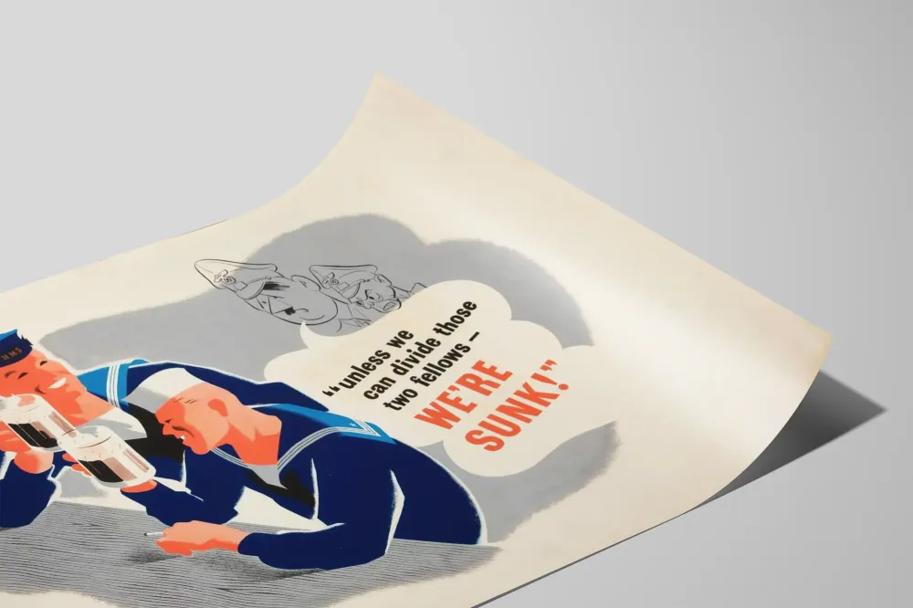 Toisen maailmansodan propagandajuliste - Anglo-amerikkalainen liitto