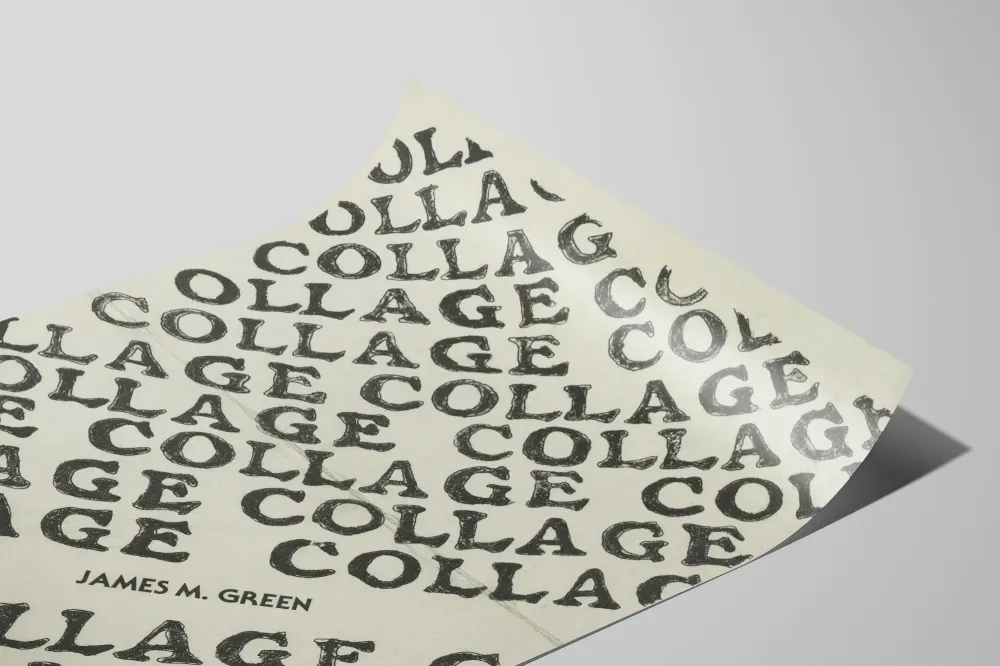 Typografinen kollaasijuliste James M. Greenilta