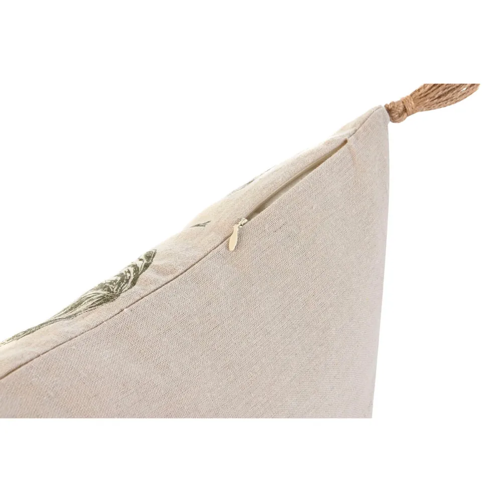 Tyyny Home ESPRIT Beige Luonnollinen Trooppinen Boho 45 x 5 x 45 cm