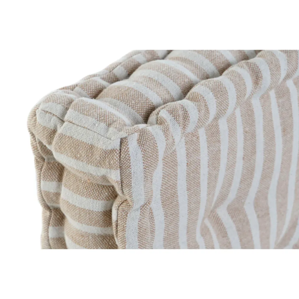 Tyyny Home ESPRIT Keltainen Beige Välimeren 56 x 56 x 13 cm (3 osaa)