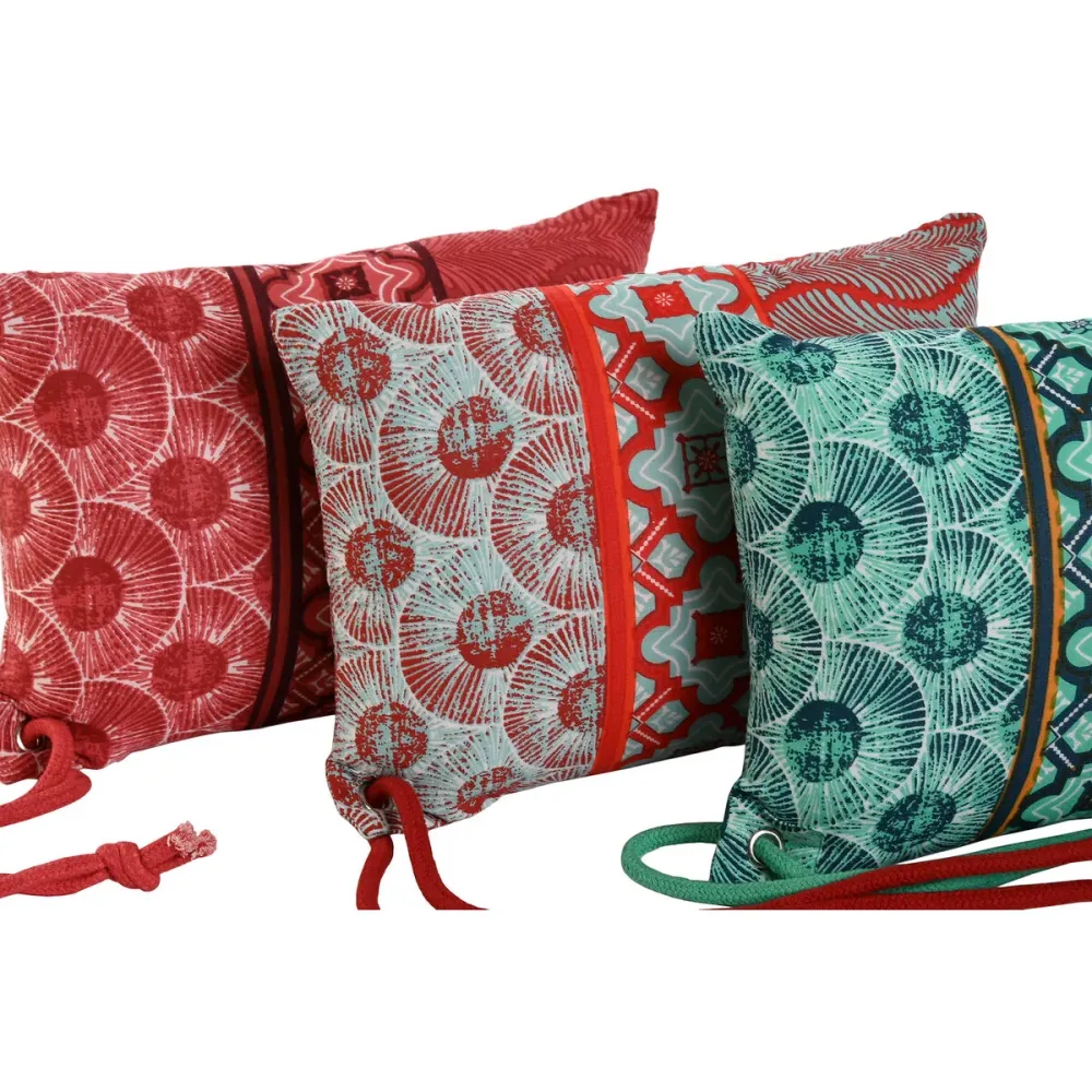 Tyyny Home ESPRIT Punainen Vihreä Koralli 30 x 10 x 20 cm (3 osaa)