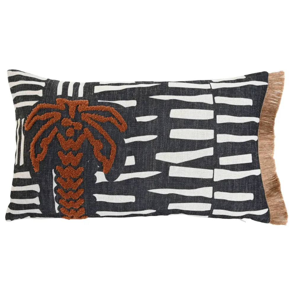 Tyyny Home ESPRIT Trooppinen Palmu 50 x 15 x 30 cm