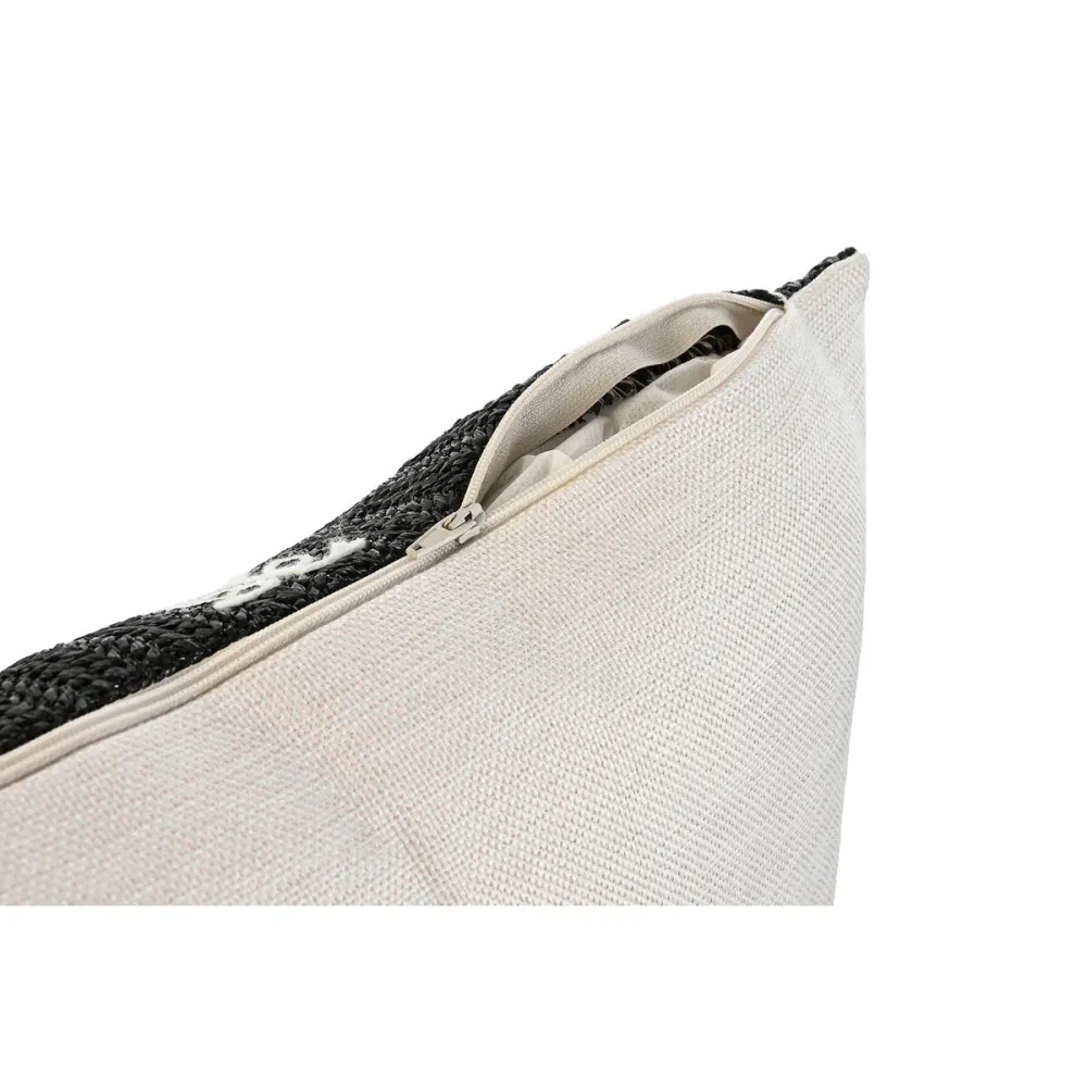 Tyyny Home ESPRIT Valkoinen Musta Palmu 42 x 15 x 42 cm