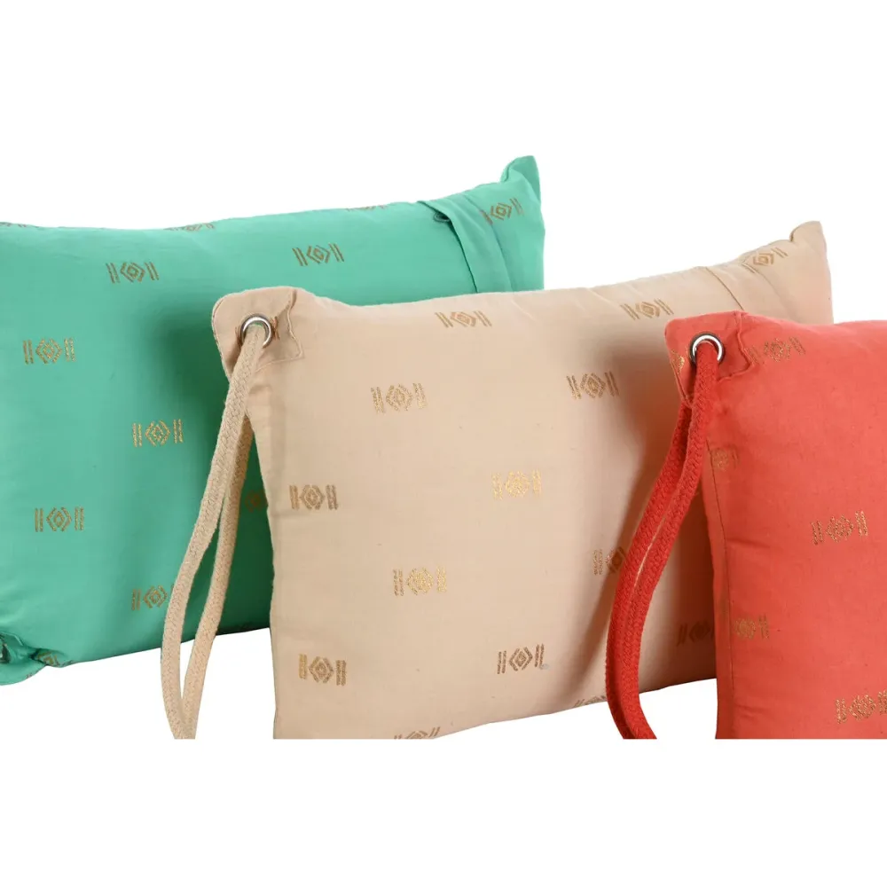 Tyyny Home ESPRIT Vihreä Beige Koralli 30 x 10 x 20 cm (3 osaa)
