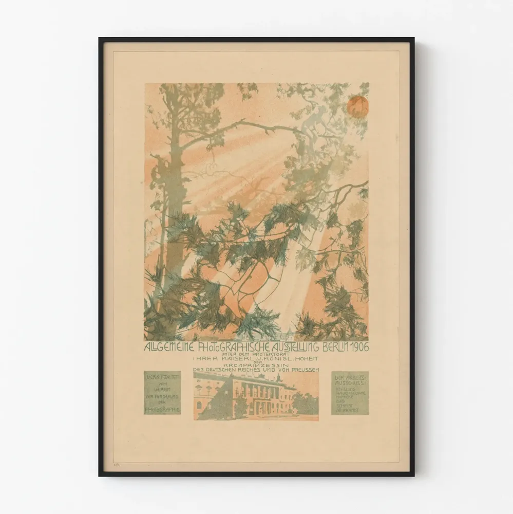 Vanha juliste Berliinin valokuvanäyttelystä 1906