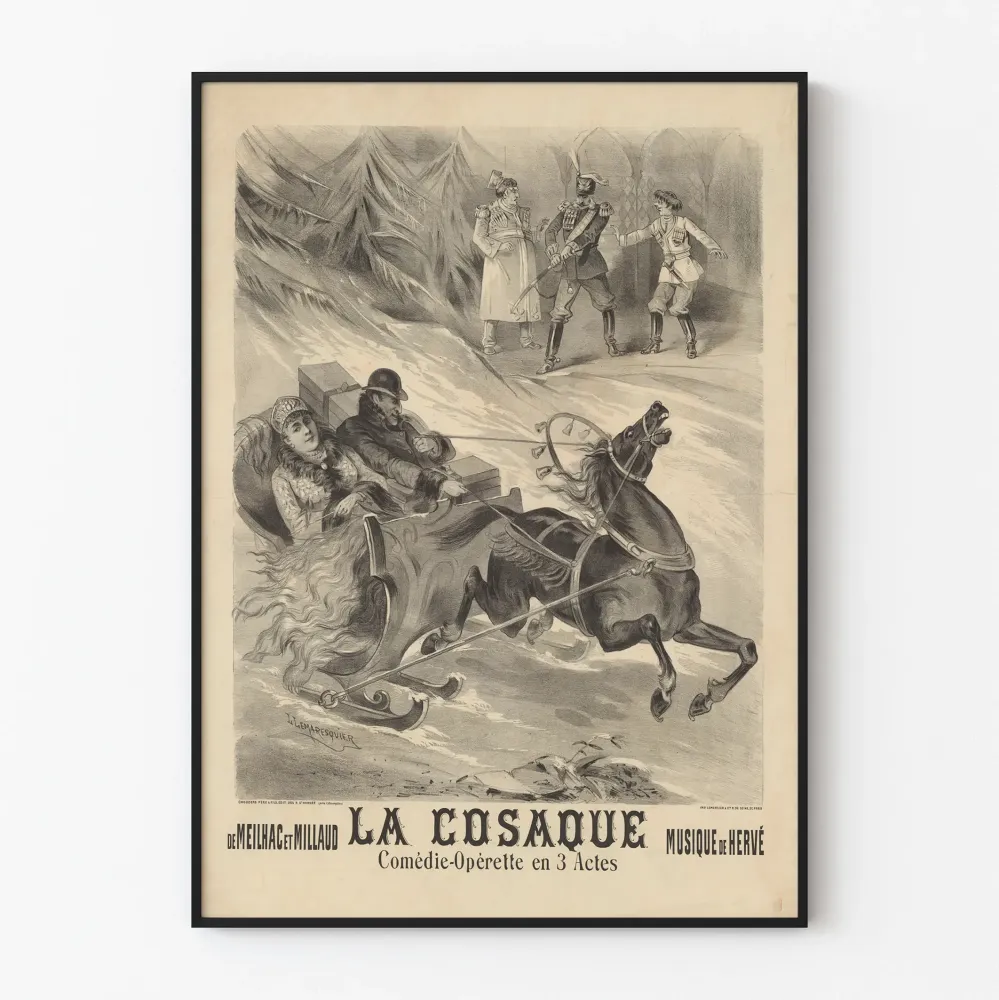 Vanha juliste La Cosaque - Variététeatteri