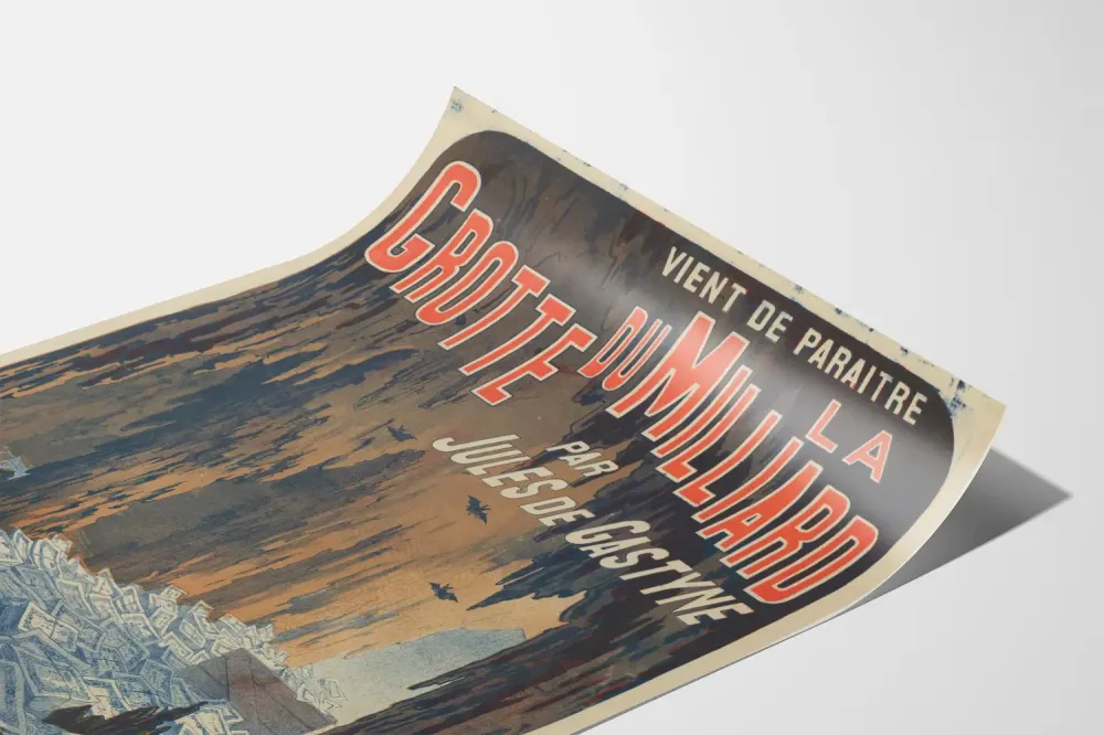 Vanha juliste La Grotte du Milliard Jules de Gastyne