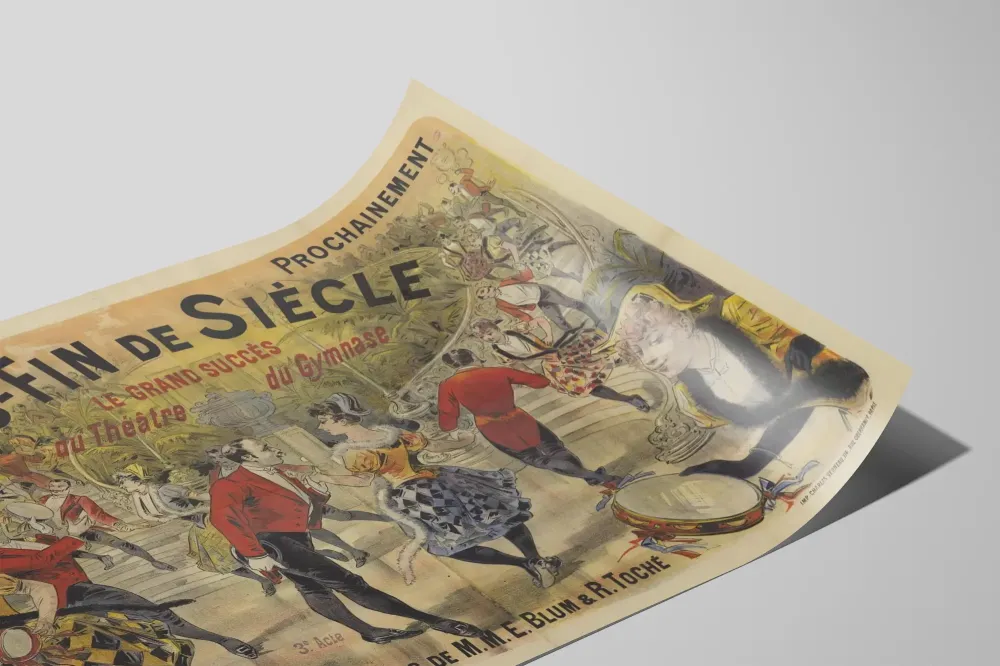 Vanha juliste Pariisi, vuosisadan vaihde - Tournée H. de Langlay