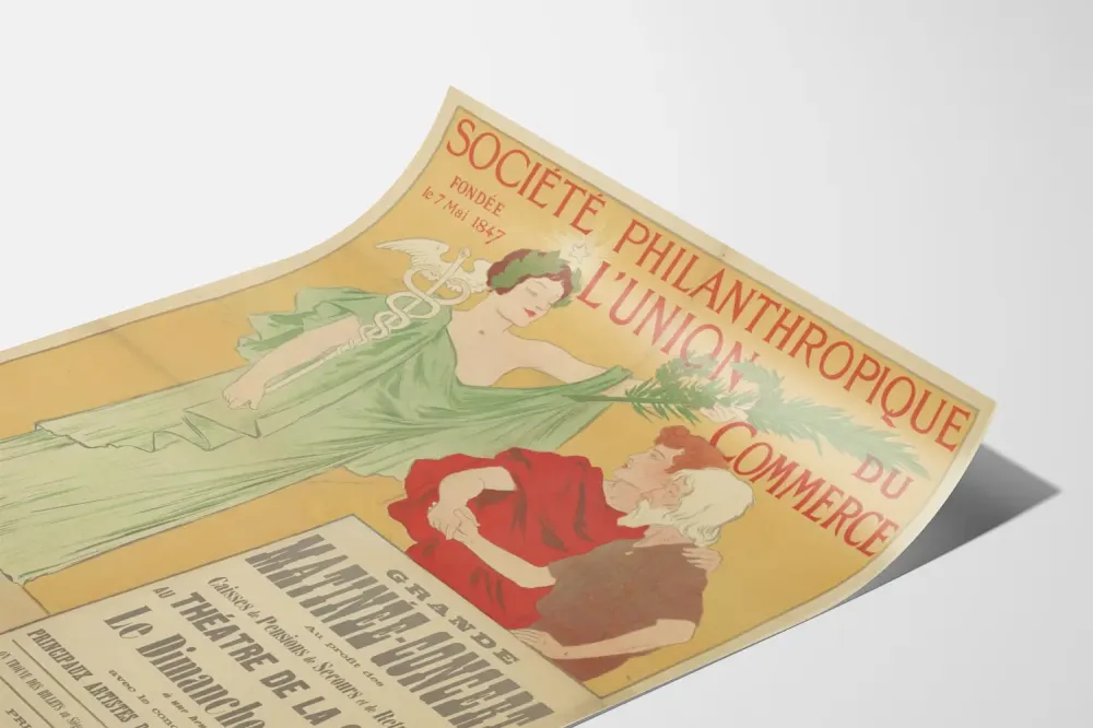 Vanha juliste Société Philanthropique L'Union du Commerce