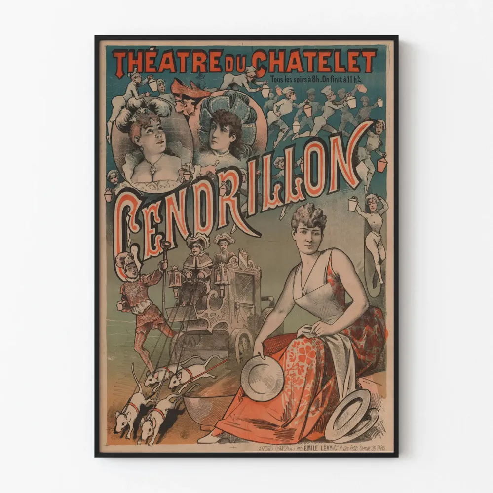 Vanha juliste Théâtre du Châtelet - Tuhkimo