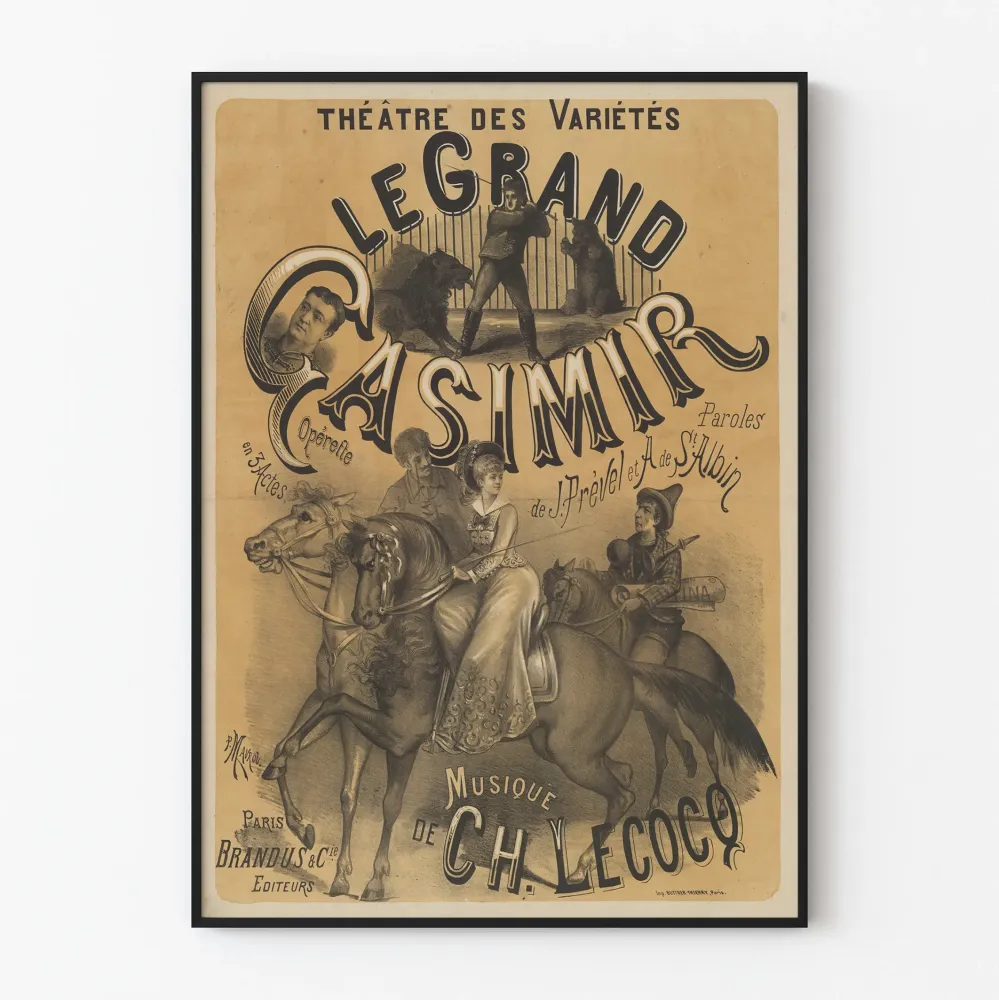 Vanha juliste Théâtre des Variétés Le Grand Casimir
