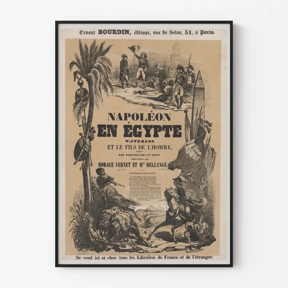 Vanha Napoleon Egyptissä Waterloo Juliste Seinän koristelu