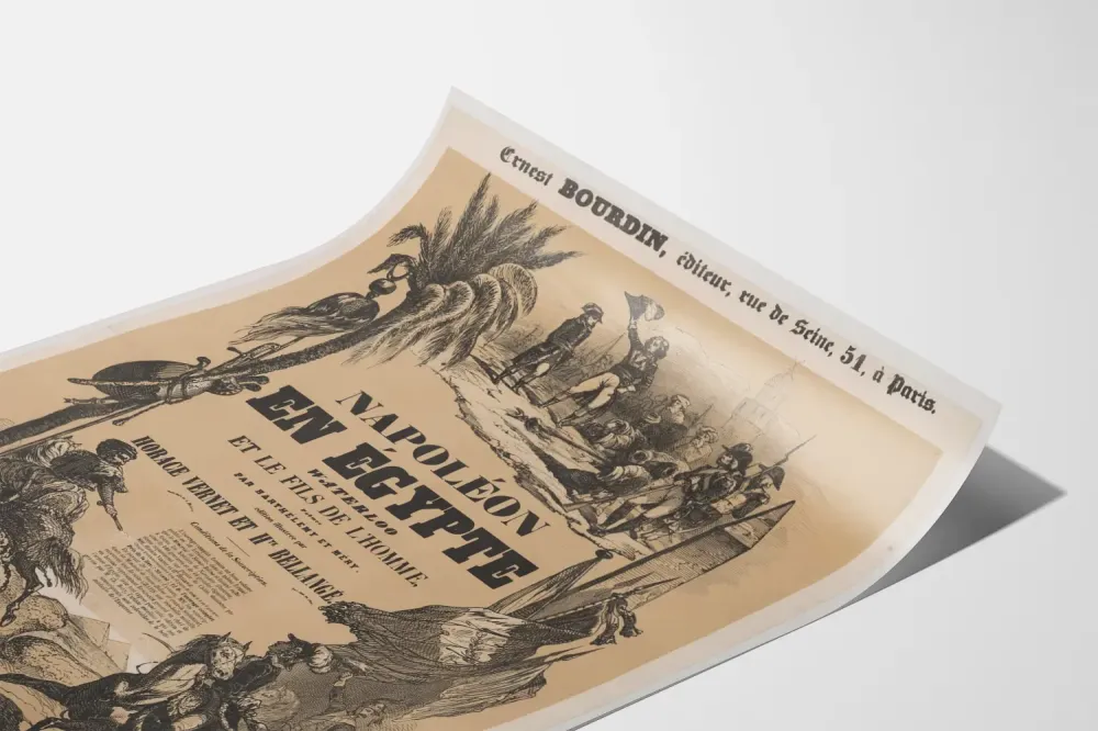 Vanha Napoleon Egyptissä Waterloo Juliste Seinän koristelu