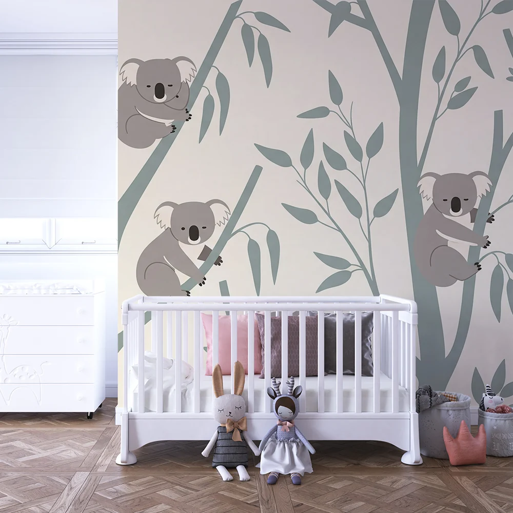 Vauvanhuoneen tapetti | Suloinen koala-aihe