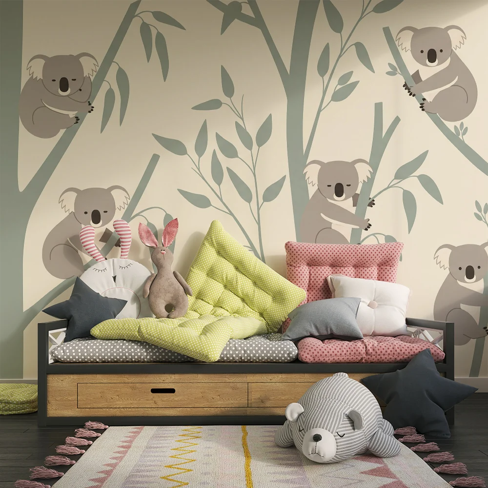 Vauvanhuoneen tapetti | Suloinen koala-aihe