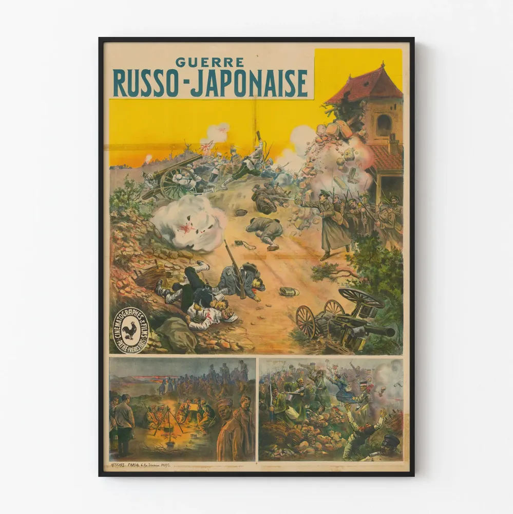 Venäjän-Japanin sodan koristeellinen juliste