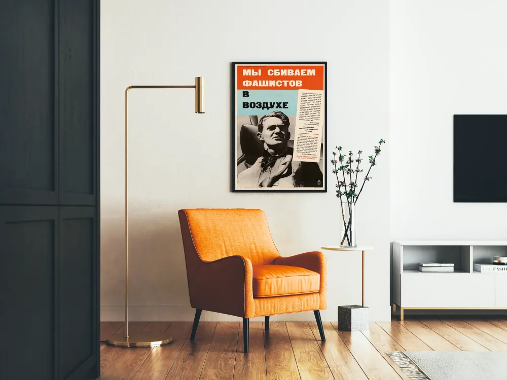 Venäläinen sotilaallinen propagandajuliste fasismista
