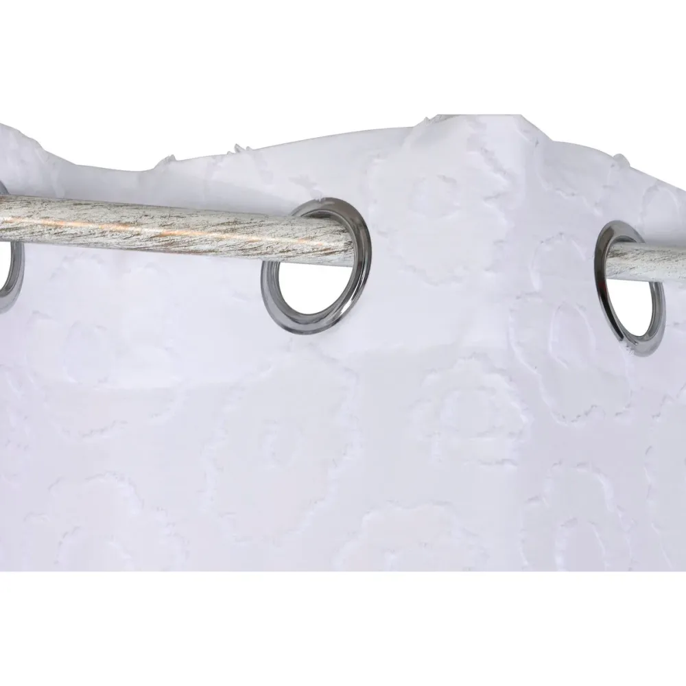 Verho Home ESPRIT Valkoinen 140 x 260 x 260 cm Koruompelu