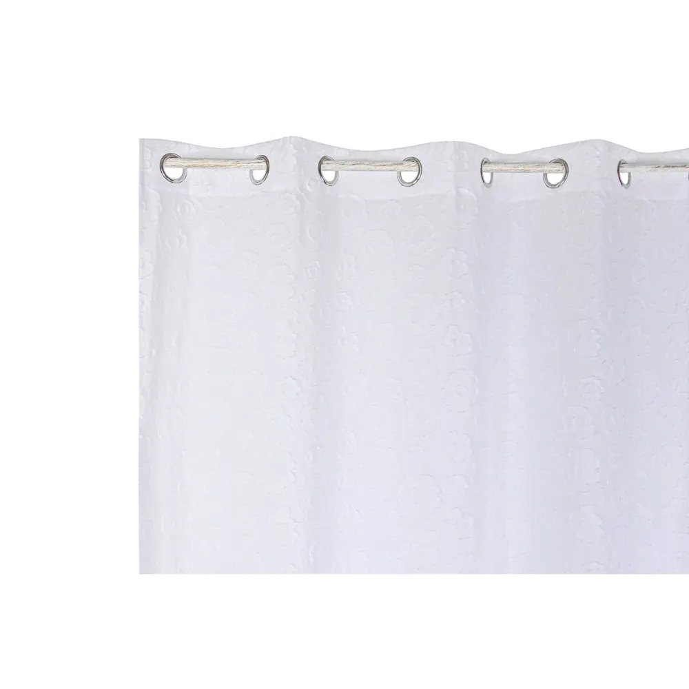 Verho Home ESPRIT Valkoinen 140 x 260 x 260 cm Koruompelu