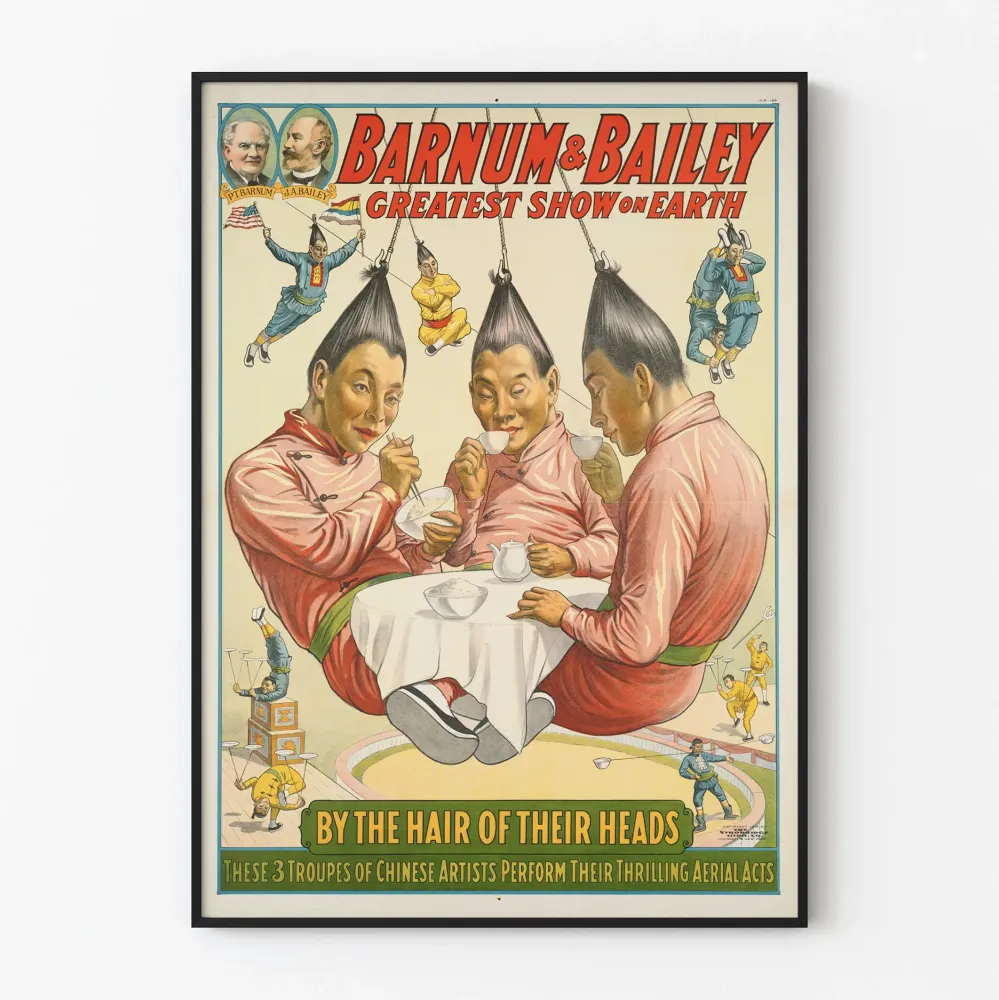 Vintage Barnum & Bailey Maailman suurin show - Kiinalaiset ilmailijat