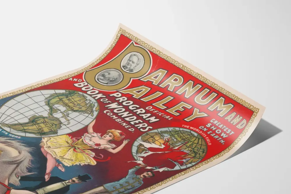 Vintage Barnum and Bailey - Virallinen ohjelma ja Ihmeiden kirja