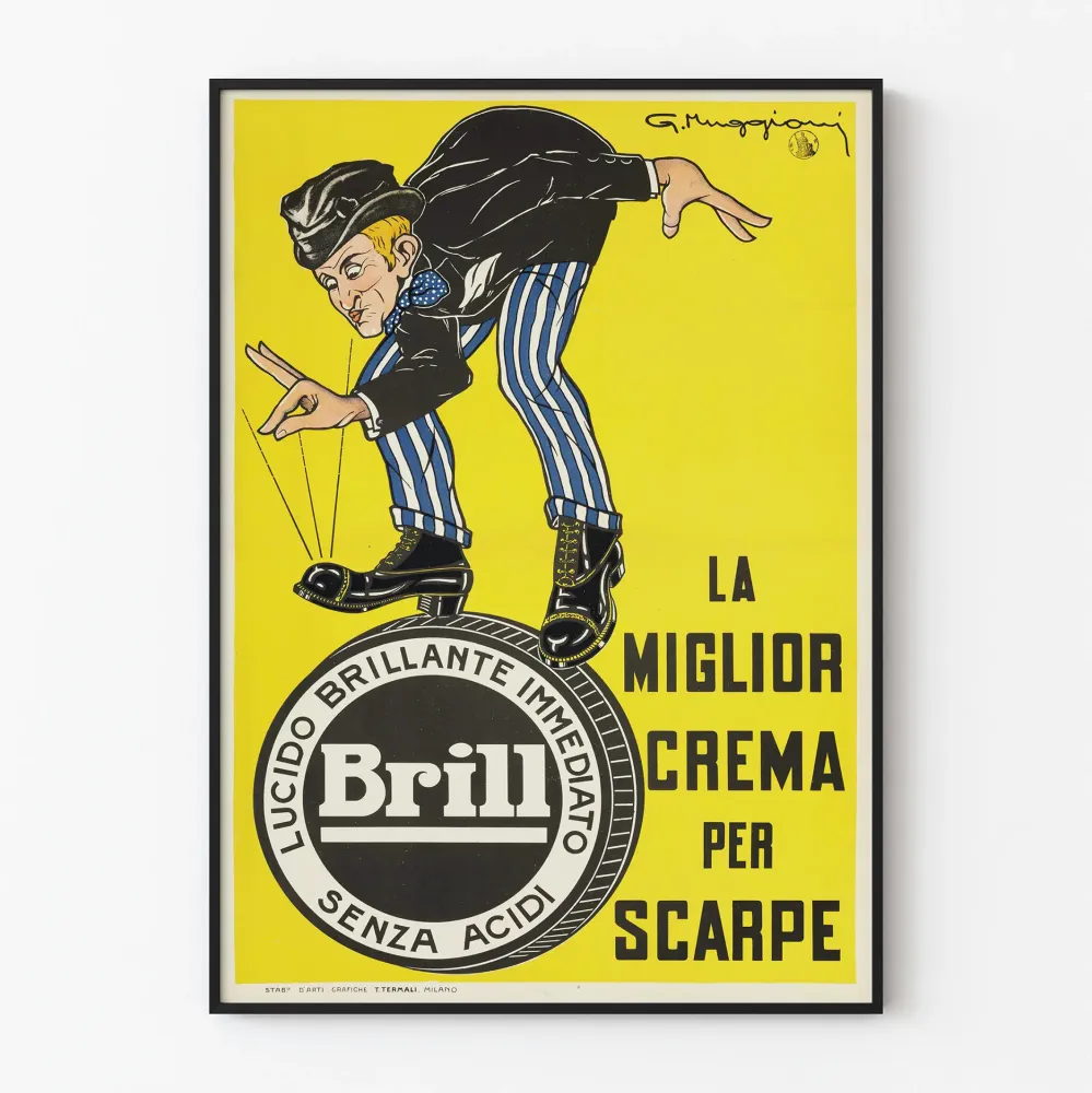 Vintage Brill -kengänhoitovoide kiiltävälle kengille
