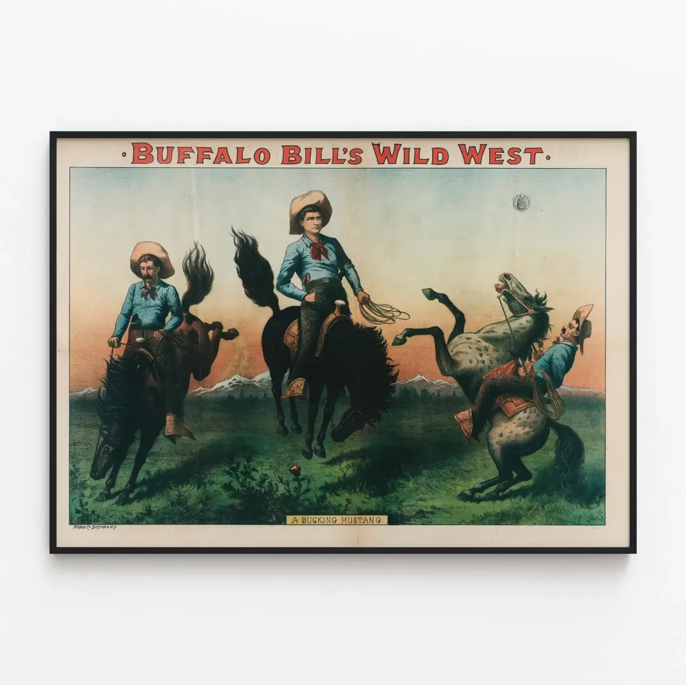 Vintage Buffalo Billin Wild West - Villin lännen täysiverinen täysiverinen