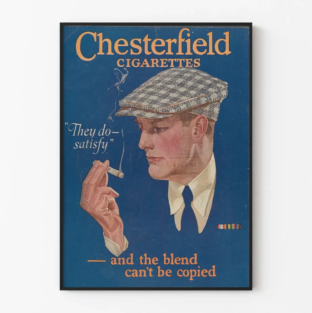 Vintage Chesterfield-savukortti