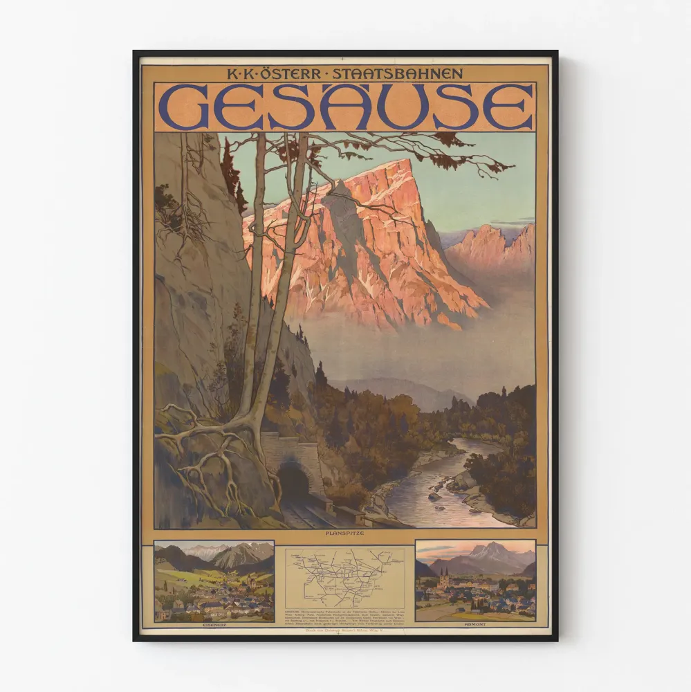 Vintage Gesause - Seinäkoriste vuorista ja vanhasta junasta