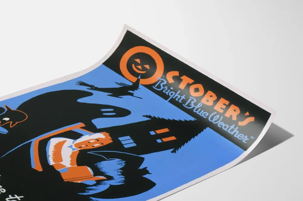 Vintage Halloween-luettelo lokakuussa - Seinäsisustus lukemiseen