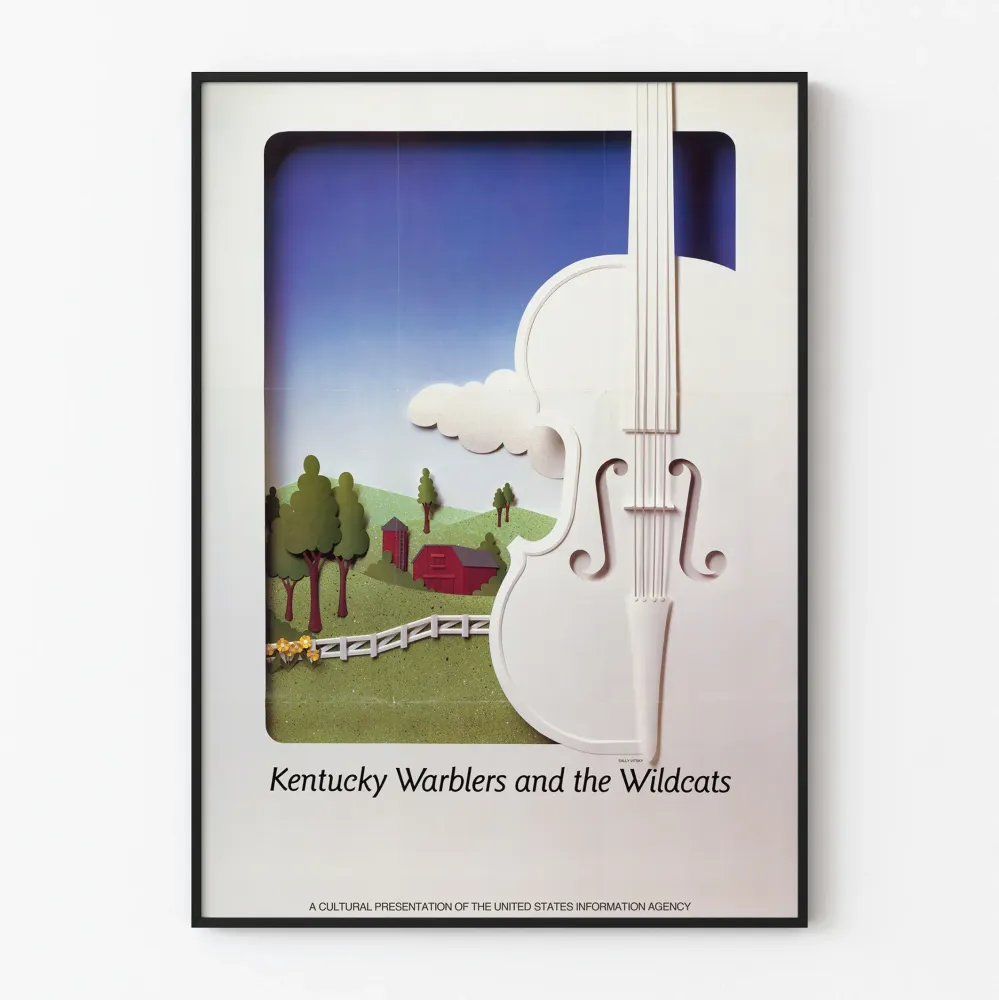 Vintage Kentucky Warblers ja Wildcats - Seinämätäyte Musiikkikoriste