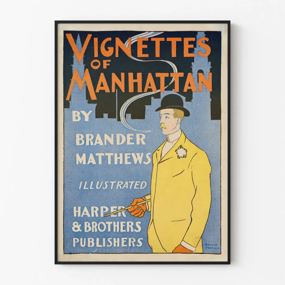 Vintage Manhattan-vignetit - Seinäsisustus retro