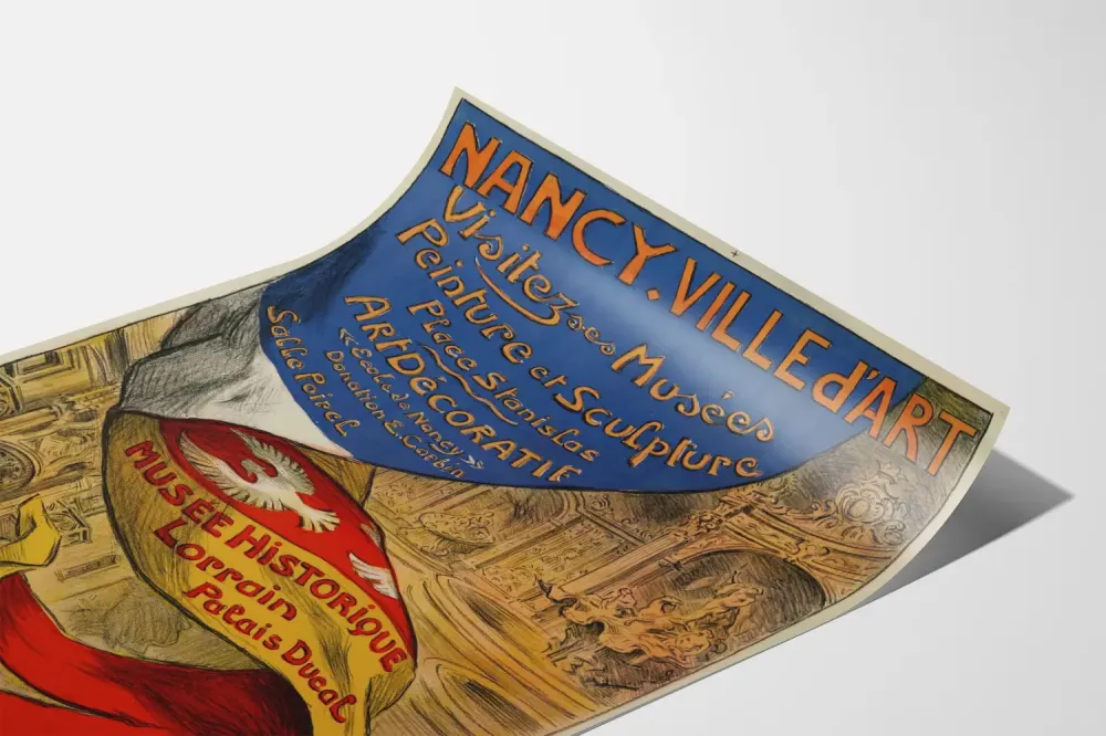 Vintage Nancy Kaupunki taiteen kaupunki - Seinäkäsitys museosta ja koriste- taiteesta
