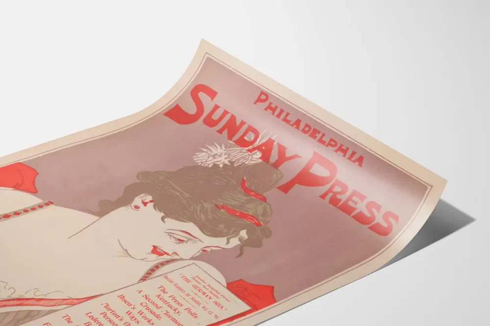 Vintage Philadelphia Sunnuntai Lehti Saksaniris