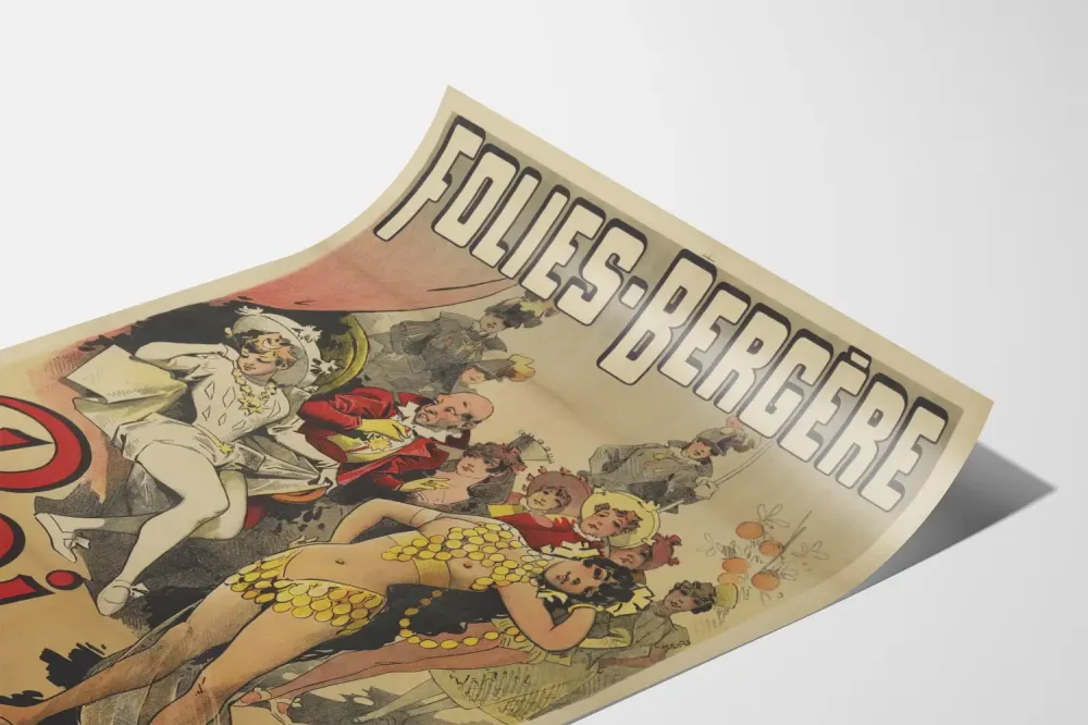 Vintage sisustustuloste Folies Bergère Kuninkaan tylsistynyt