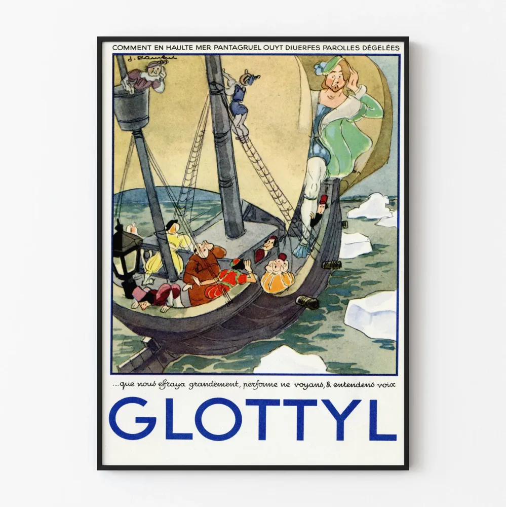 Vintage sisustustuloste Glottyl meren rannalla
