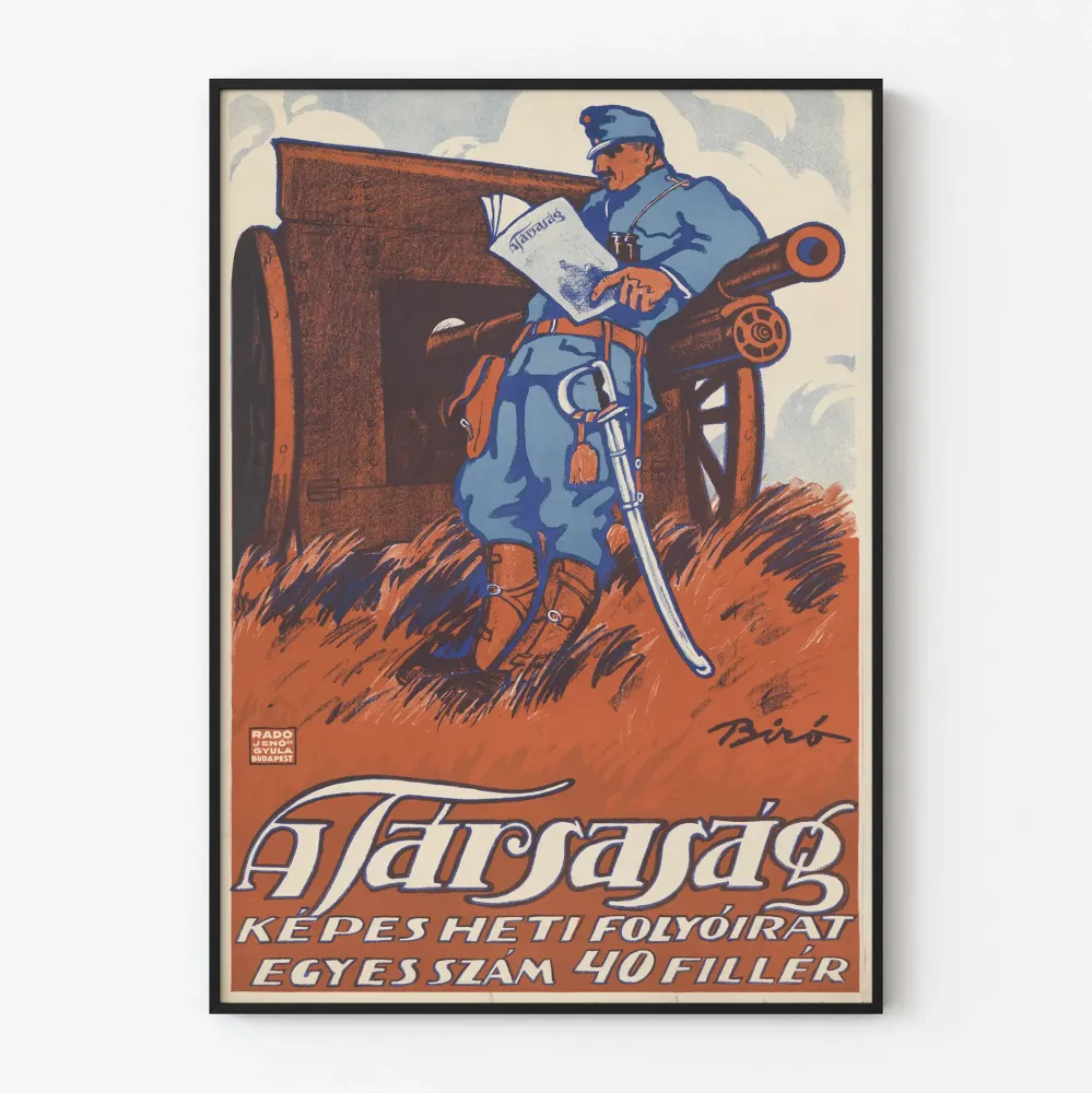 Vintage sotilaspainos Yhdistys seinäkoristetta varten
