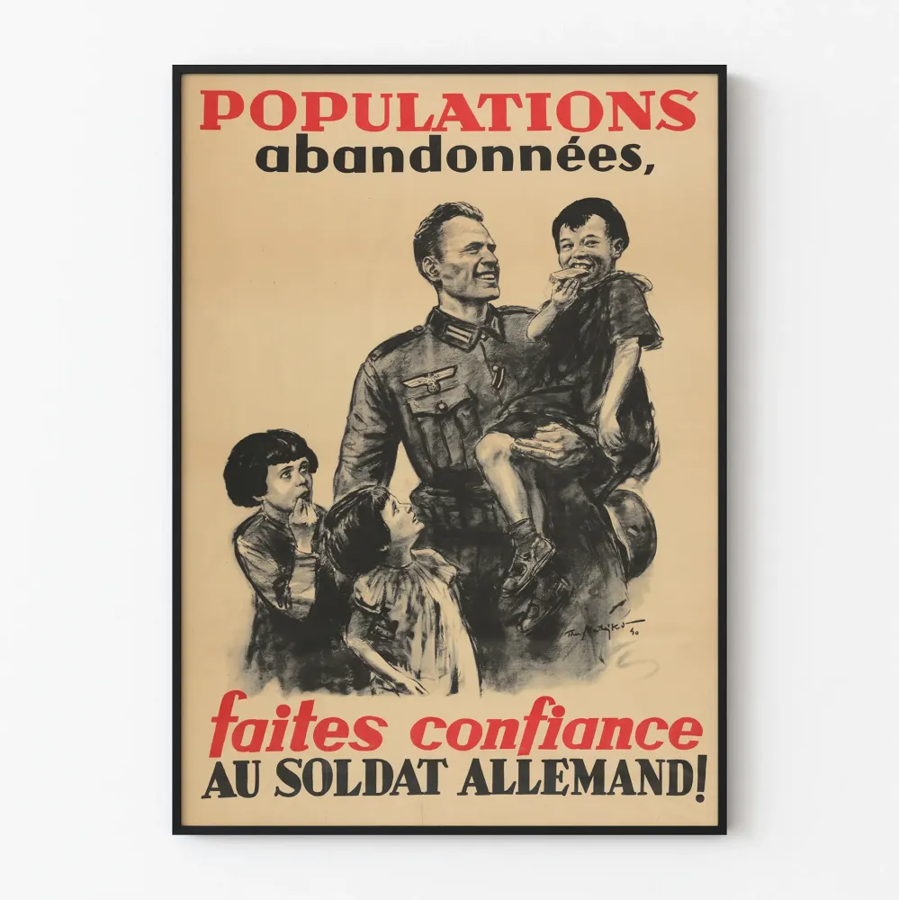 Vintage sotilaspublikaatti - Luota saksalaissotilaaseen