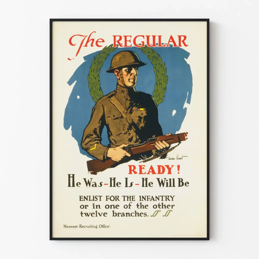 Vintage sotilasteos Regular Ready