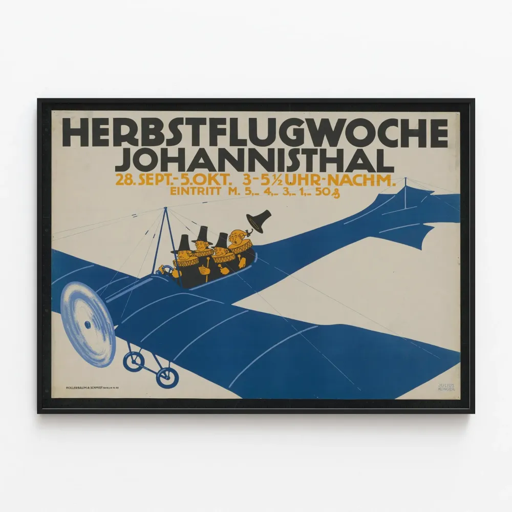 Vintage syksyn lentoviikko Johannisthal - Ilmavoimien seinäkoriste