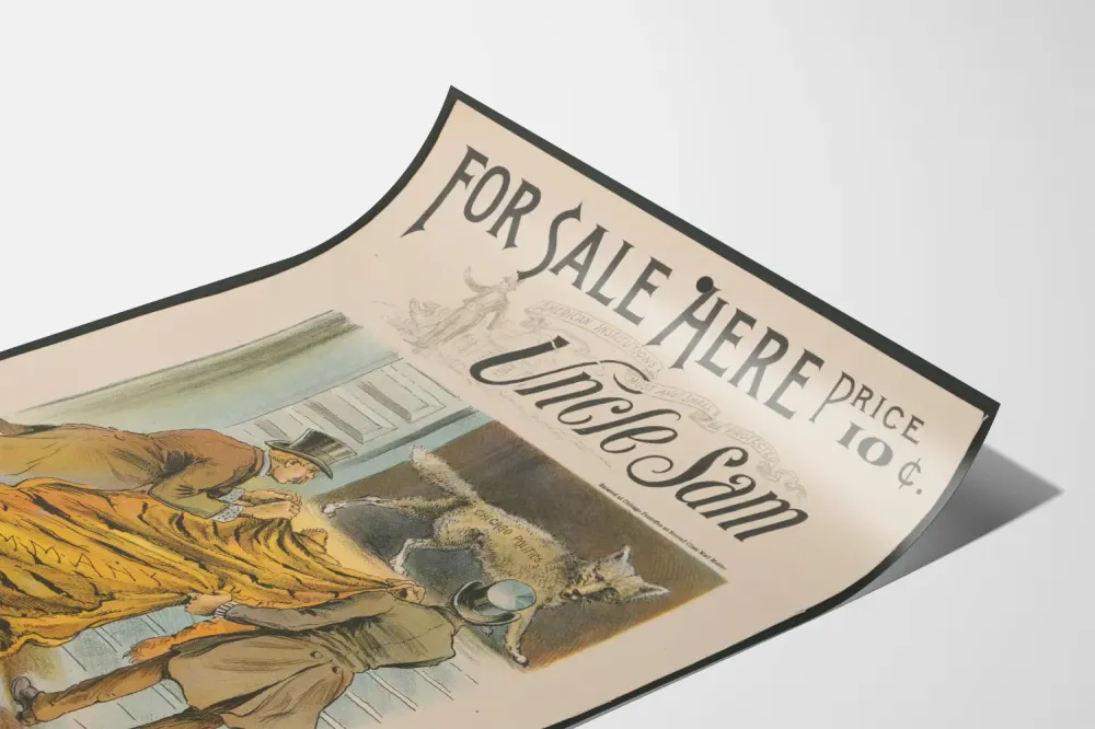 Vintage Uncle Sam - Yllykuvaus yhdysvaltalaisesta politiikasta