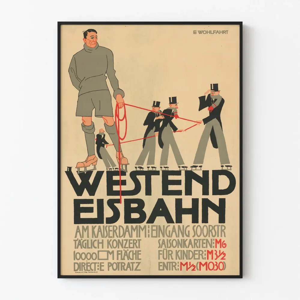 Vintage Westend Eisbahn - Luistelu Kaiserdammilla