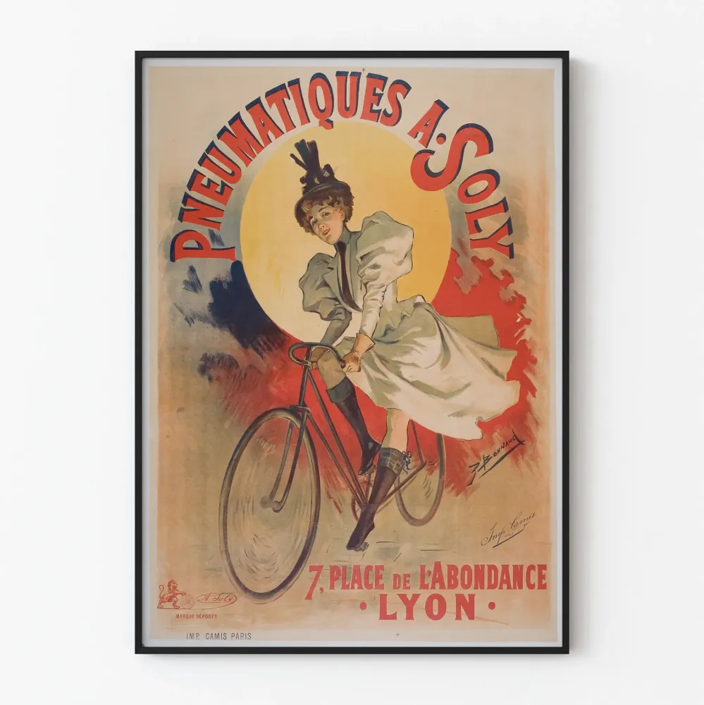 Vintage-ilmoitus Pneumaattiset . Soly - Retroseinän koristelu